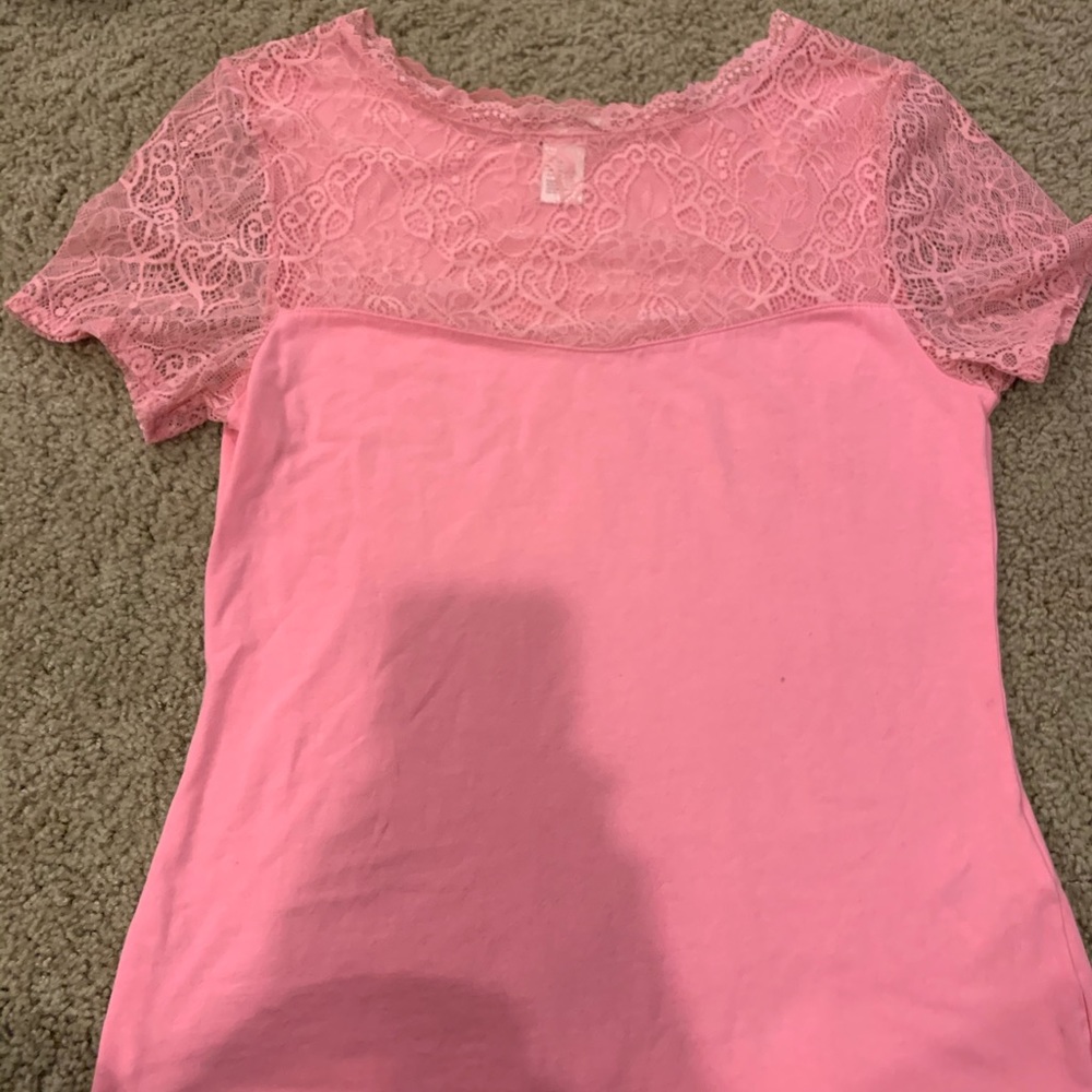 Pink Lacy Shirt